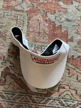 Krispy Kreme White Visor with Logo